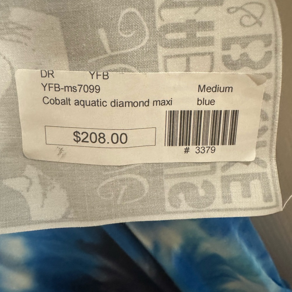 Young Fabulous and Broke Cobalt Aquatic Diamond Maxi Dress
